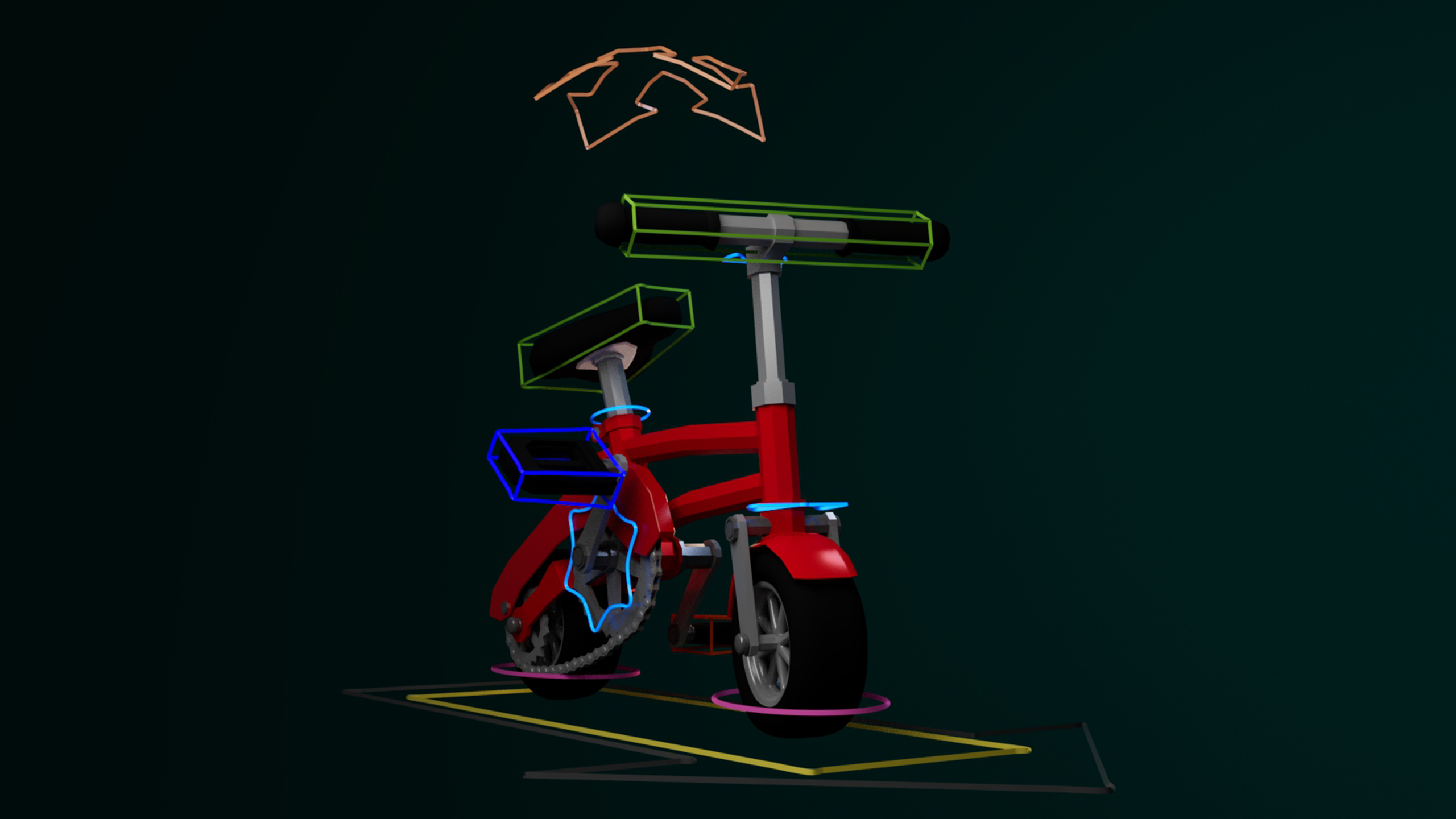 Mini bike rig